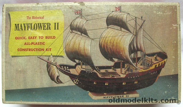 Pyro Pilgrim Ship Mayflower II with Sails and Wooden Masts, 168-59 plastic model kit